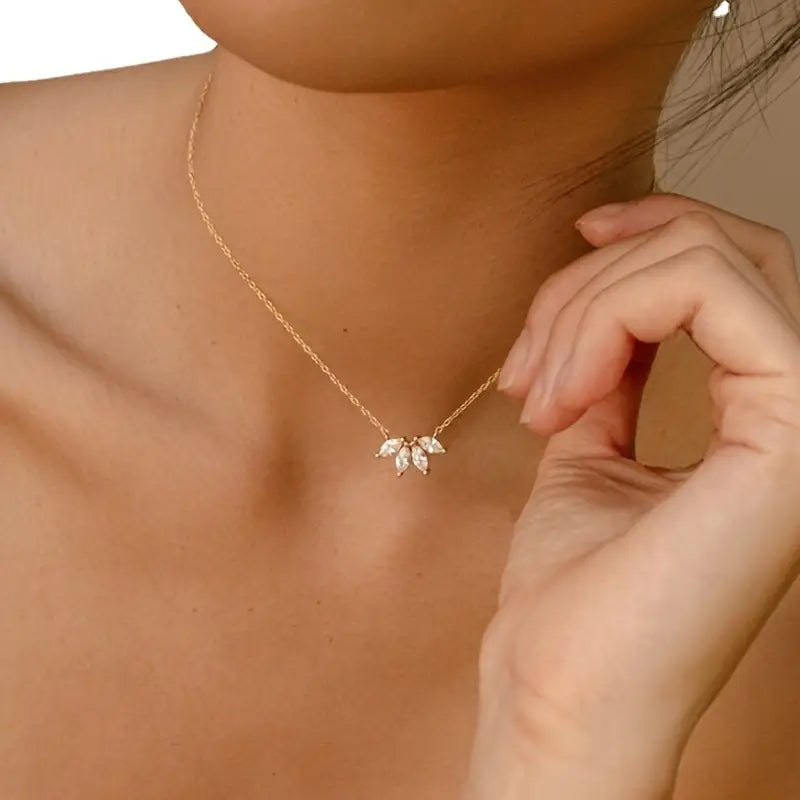 Ethereal Leaf & Petal Necklace