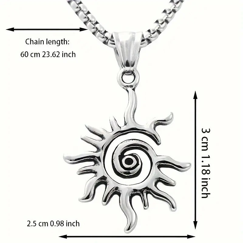 Hiru (හිරු) – The Radiant Sun Pendant 🌞 | Men